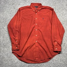 VTG Ralph Lauren Classic Fit Long Sleeve Button Down Shirt Men  s XL Red