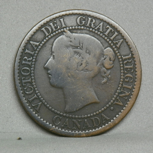 CANADA 1859 1 CENT, KM.1 G-VG. (CP-39)