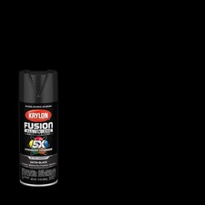 Krylon Fusion All In One Spray Paint 5x stornger 12 Oz, Satin - Black