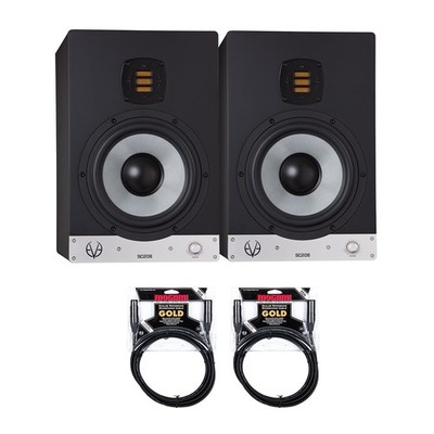 EVE Audio SC208 8'' 2-Way AMT Studio Monitors Bundle with Mogami Gold XLR Cables