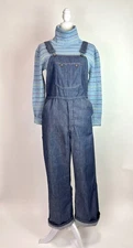 Vintage JC Penney Denim Flared Overalls - Size Small