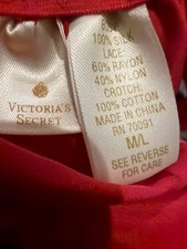 NEW Victoria's Secret VTG 80s-90s 100 Silk Lace String Bikini Panties M/L