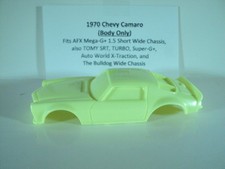 HO scale Slot Car Custom Resin body only 1970 Neon Yellow Chevy Camaro Fits AFX