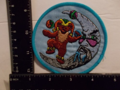Grateful Dead Iron on Embroidered Patch - Free Shipping Dancing Bear on the Moon