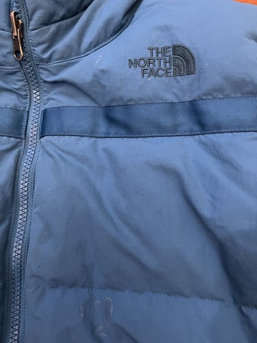 The North Face 550 Goose Down Reversible Hooded Puffer Jacket Boys Large 14/16 - Picture 3 of 12