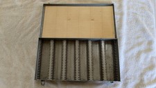 Vintage Lot of 2 35mm Slide Storage Boxes 2 x2 Film Metal File Cases Unmarked