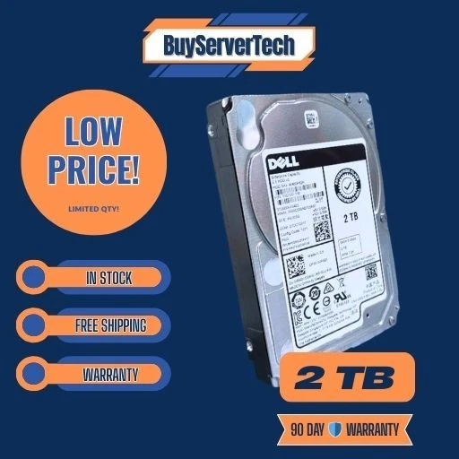 DELL 0VR92X 2TB HDD 7.2K RPM 2.5" 6Gb/s SATA Model: ST2000NX0423 DP/N: VR92X - Image 2 of 2