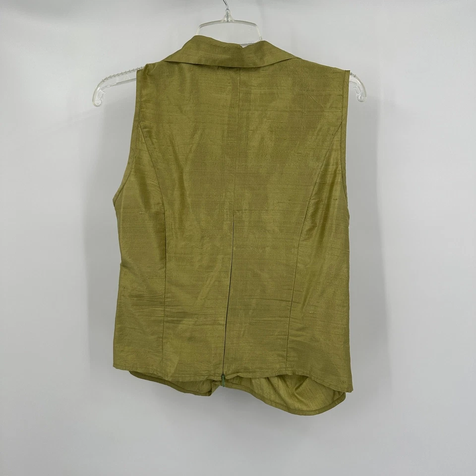 Top Sharon Young Mujer Talla 6 Seda Acanalado Silencioso Lujo Dinero Antiguo Elegante Foto 2 de 4