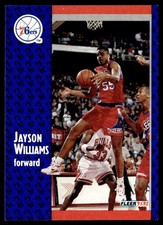 1991-92 Fleer Jayson Williams Philadelphia 76ers #338