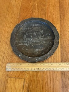 1907 JAMESTOWN VIRGINIA -JAMESTOWN EXPOSITION SOUVENIR TRAY 300 YEAR ANNIVERSARY