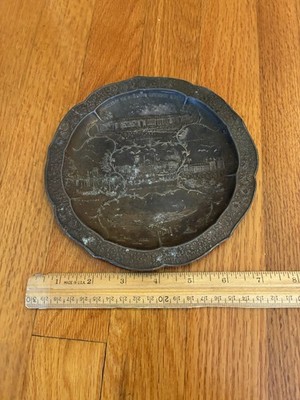 1907 JAMESTOWN VIRGINIA -JAMESTOWN EXPOSITION SOUVENIR TRAY 300 YEAR ANNIVERSARY