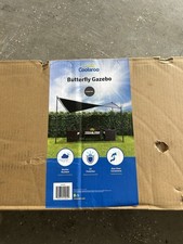 Coolaroo Butterfly Gazebo Charcoal Weather Resistant UV Protection Freestanding