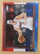 2025-26 TOPPS CHROME RED WHITE BLUE JAIME JAQUEZ JR. #161 MIAMI HEAT