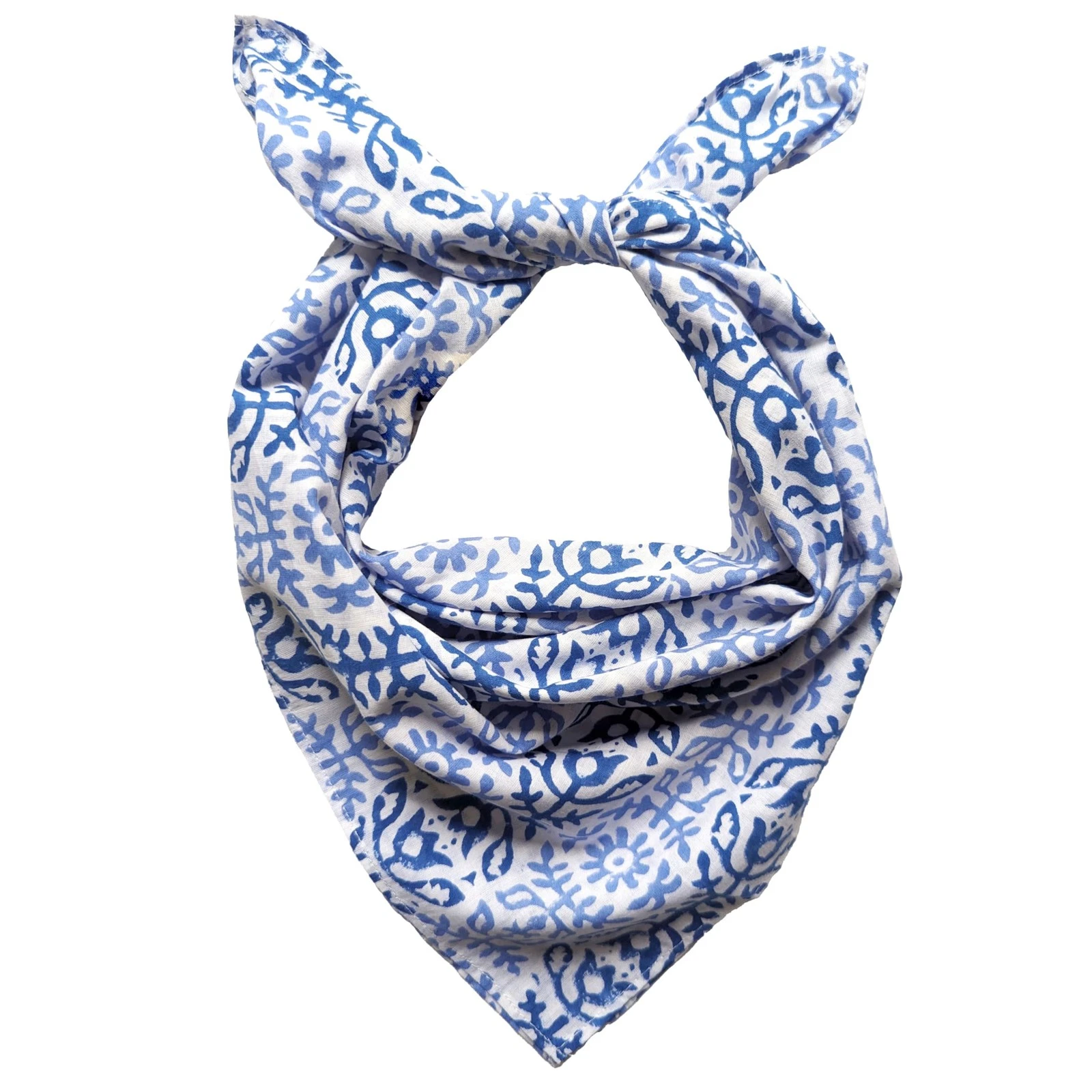 100% Cotton Bandanas for Men, Blue Mens Bandanas, 22 Inch Large Size, Pure Co...