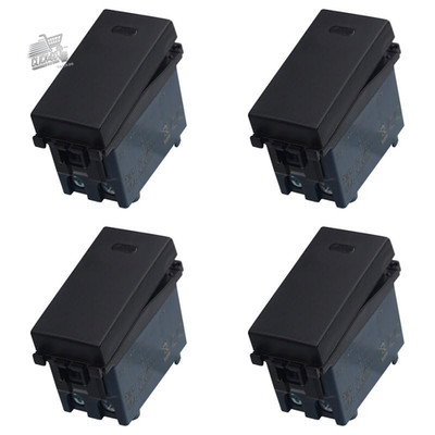 4 Piece Switch 1P 16A Unipolar Compatible Vimar Arke Black Electric Home