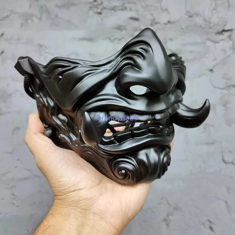 Ghost of Tsushima Japanese Half Face Mask Cosplay Prop Halloween Decoration Gift - Image 2 of 4