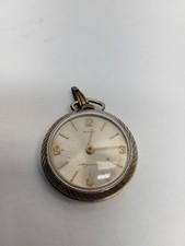 Vintage Swiss Made MAWI Pocket Pendant Watch Mechanical Wind Up Gold Tone