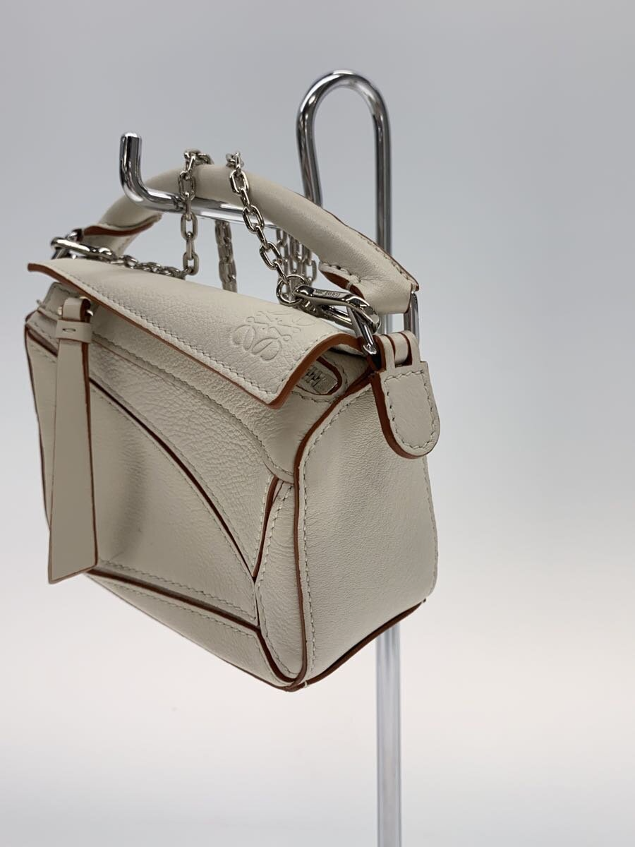 LOEWE ホワイト ショルダーバッグ LOEWE（ロエベ） ハンドバッグ 3WAY PUZZLE EDGE MINI ショルダー