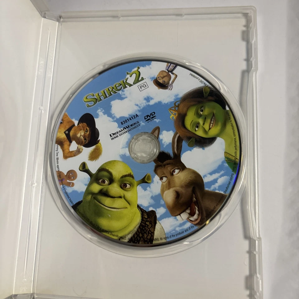Shrek 2 (DVD, 2007) Dreamworks Animated Film Region 4 &2 - Image 3 of 3