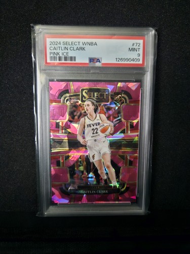 2024 Panini Select WNBA - Concourse Caitlin Clark #72 Pink Ice Prizm (RC) PSA 9