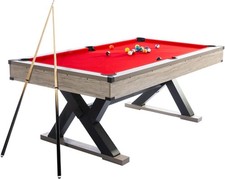 Home Pool Table 84 Inch MDF Wood Metal Frame Billiards Table with Accessories