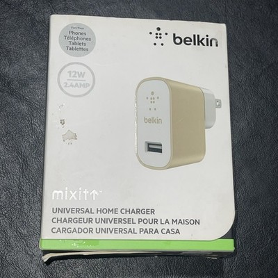 Belkin MIXIT Metallic 12W/2.4 Amp USB  Home  Charger Gold  - 865263