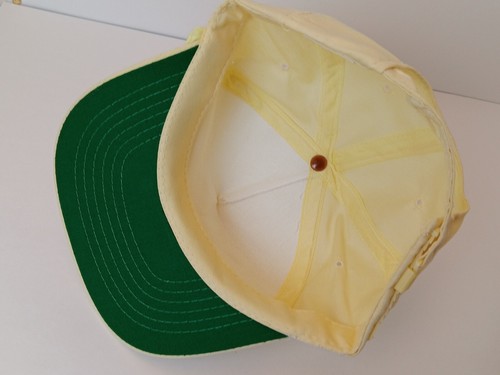 YoungAn Headwear Yellow BLANK Rope Trucker Hat 90s VINTAGE  - Picture 4 of 5