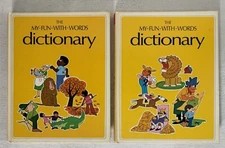 The My-Fun-With-Words Dictionary, Vol. 1 & 2 - James Ertel (1974 Hardback Books)