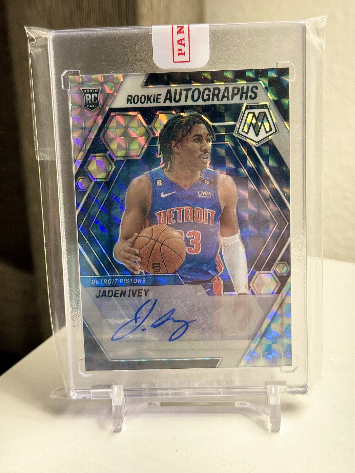 2022-23 Panini Mosaic Rookie Autographs JADEN IVEY #RA-JIV Mosaic  Prizm RC