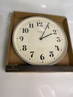 Newgate Clocks Number Two Quartz Wall Clock, 45cm, Grey Rrp £85 Damage To Rear