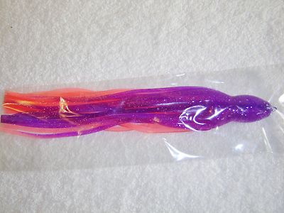 12''  Octopus Squid Big Game Saltwater Trolling Lure UV Replacement  Skirt 084