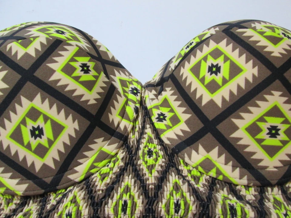 Toripraver Womens Size S Bikini Top Brown Underwired Lined Strapless Swimwear - Image 3 of 4