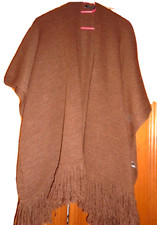 APANAGE Woll-Poncho Cape Überwurf, warm und kuschelig, m. Alpaka, Gr. S - 2XL