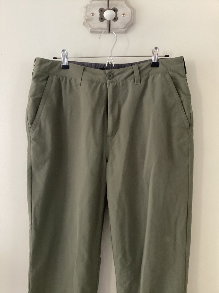 Men’s Rohan Khaki Winter Fusion Lined Walking Trousers, UK Size 34R