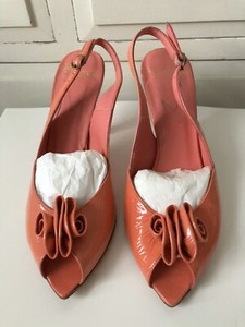coral slingback shoes