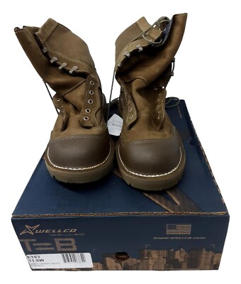 Wellco E163  USMC RAT Temperate Weather Combat Boots GTX lining EGA Emblem