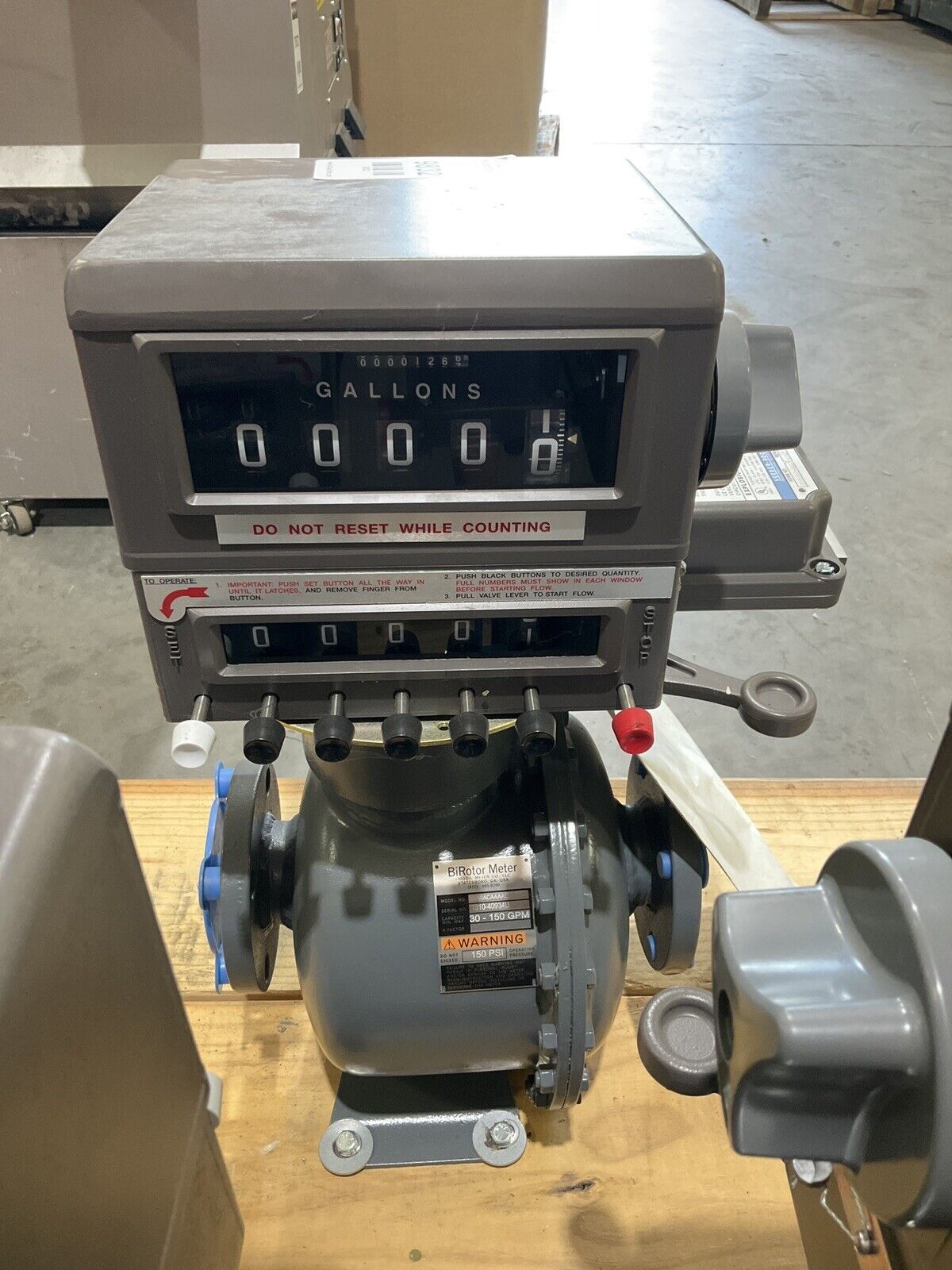 VEEDER-ROOT BIROTOR METER REGISTER 0788700-039 B050ACAAAACDEAA 7889 ...