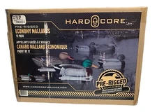 Box Of 12 Hardcore Pre-rigged Economy Mallards NOS Decoys
