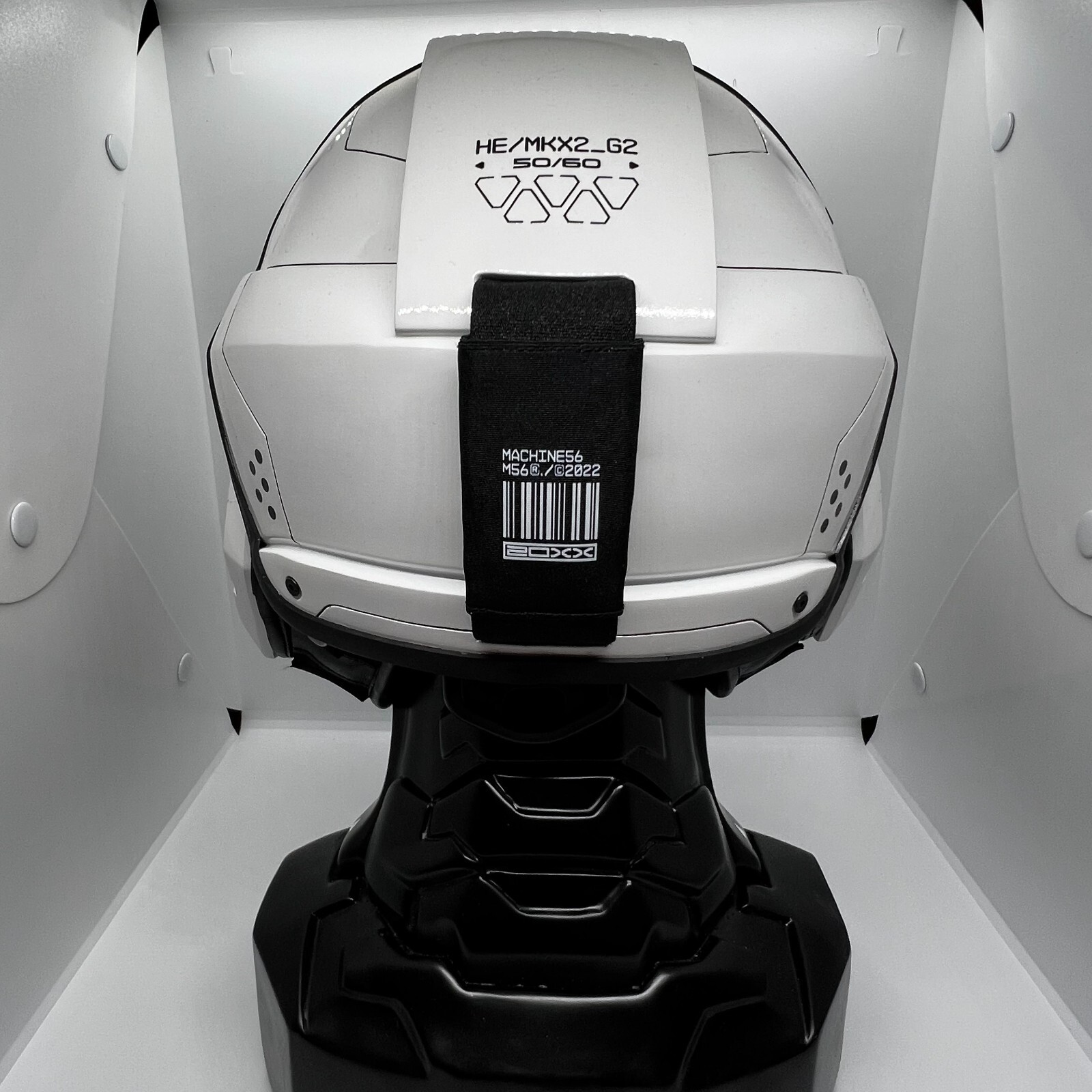 Machine56 Wearable White Helmet Art Mask MKXF2/WF02/FIN Cyberpunk Mech