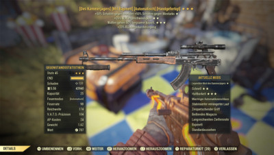 fallout 76 pc Handgefertigte des Kammerjägers