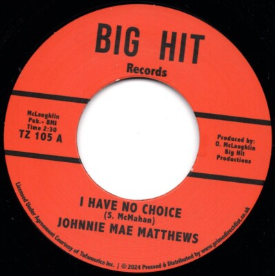 #ad Johnnie Mae Matthews I Have No Choice A Northern Soul Classic 45 HEAR GBP 15.50