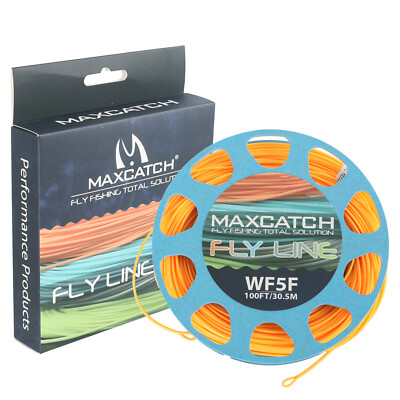 Maxcatch WF2F-12F Schwimmende Fliegenschnüre und Schnur Combo mit Box Spule 