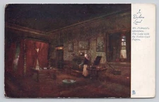 Mr Pickwick's Adventure Lady Yellow Curl Papers Oilette Raphael Tuck Postcard