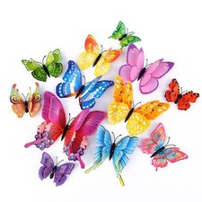 Butterfly Wall Decor 24/48 PCS, 3D Butterflies Stickers for Party Decorations...