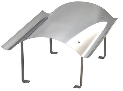 Massive Kaminabdeckung / Schornsteinabdeckung / Kaminhaube aus Edelstahl