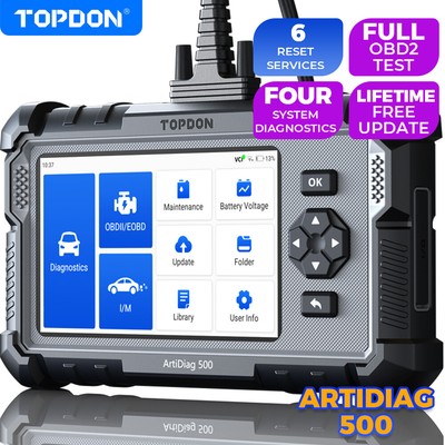 2025 TOPDON AD500 PRO+ OBD2 Scanner Engine ABS BMS DPF SRS Car Diagnostic Tool