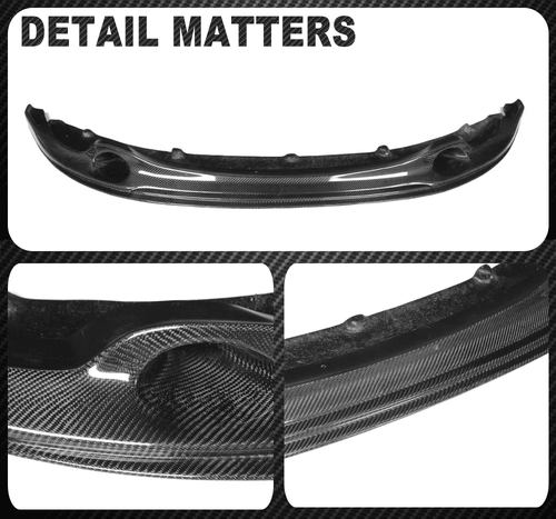 Parachoques delantero de carbono para BMW Serie 1 E82 1M alerón de espada alerón labio delantero - Imagen 12 de 12