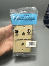 NEW Lot Of 5pc Allen Tel Products AT217-6 FLUSH MOUNT DUPLEX JACK TELECOM