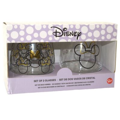 Disney Minnie Mouse Gläserset 2er-Set Trinkgläser im Geschenkkarton a 510 ml