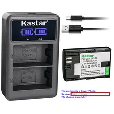 Kastar Battery LCD Dual USB Charger for Canon LP-E6 LP-E6N LC-E6E Canon EOS 5DS